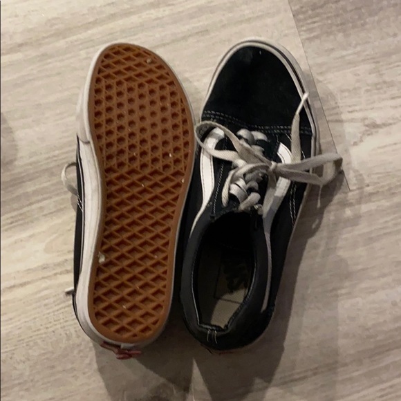 Vans, black & white, size 6.5, - Picture 2 of 3